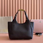 Kitlife Miu Miu Dark Brown Leather Handbag 5ba304 25.5x20x13cm - 5