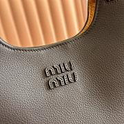 Kitlife Miu Miu Dark Brown Leather Handbag 5ba304 25.5x20x13cm - 2