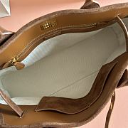 Kitlife Miu Miu Aventure Brown Suede Bag 5BG291 31x40x13cm - 5