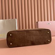 Kitlife Miu Miu Aventure Brown Suede Bag 5BG291 31x40x13cm - 4