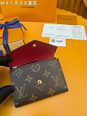 Kitlife Louis Vuitton Victorine Wallet Brown & Burgundy M41938 12x9.5x2.5cm - 5