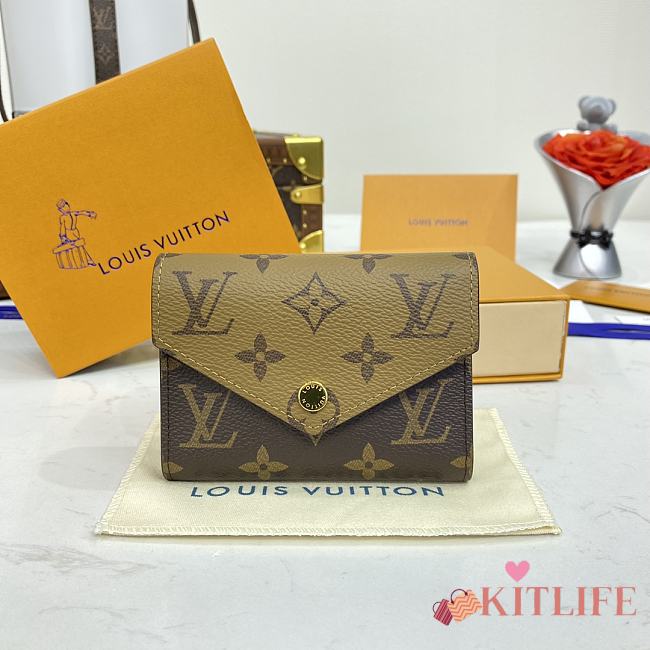 Kitlife Louis Vuitton Reverse Victorine Wallet Brown M81557 12x9.5x2.5cm  - 1