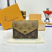 Kitlife Louis Vuitton Reverse Victorine Wallet Brown M81557 12x9.5x2.5cm  - 1