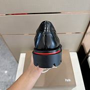 Kitlife Christian Louboutin Our Georges L Lace-up Shoes Abrasivato Calf Leather Black - 6