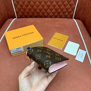 Kitlife Louis Vuitton Charms Pocket Wallet Monogram Canvas Pink M14718 10x9x2.5cm - 4