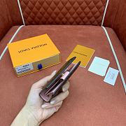 Kitlife Louis Vuitton Charms Pocket Wallet Monogram Canvas Pink M14718 10x9x2.5cm - 2