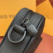 Kitlife Louis Vuitton Trio Messenger Black Monogram Shadow Leather Bag M27154 25x18.5x7cm - 4