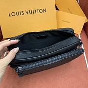 Kitlife Louis Vuitton Trio Messenger Black Monogram Shadow Leather Bag M27154 25x18.5x7cm - 6