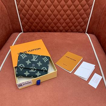 Kitlife Louis Vuitton Victor Wallet Green Monogram Shadow Leather M14793 11.5x9x2.5cm