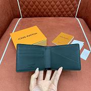 Kitlife Louis Vuitton Multiple Wallet Green Monogram Shadow Leather M27150 11.5x9x1.5cm - 6