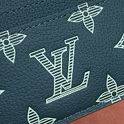 Kitlife Louis Vuitton Double Card Holder Green Monogram Shadow Leather M14789 11x7.5x1.5cm - 5