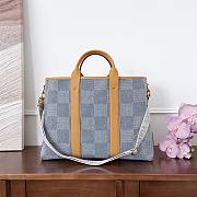Kitlife Louis Vuitton Weekend Damier Denim 3D Tote Bag N40702 43x14x33cm - 1
