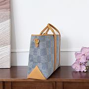 Kitlife Louis Vuitton Weekend Damier Denim 3D Tote Bag N40702 43x14x33cm - 4