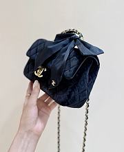 Kitlife Chanel 25K Velvet Handle Bow Mini Bag Black 13x20x6cm - 6