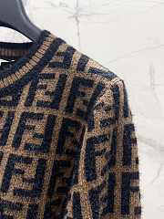 Kitlife Fendi 24FW Striped Knit Sweater Brown & Black - 4