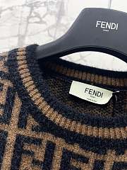 Kitlife Fendi 24FW Striped Knit Sweater Brown & Black - 3