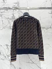 Kitlife Fendi 24FW Striped Knit Sweater Brown & Black - 2