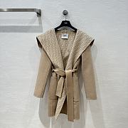 Kitlife Fendi  FF Wool Hooded Long Coat Beige - 1