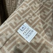 Kitlife Fendi  FF Wool Hooded Long Coat Beige - 4