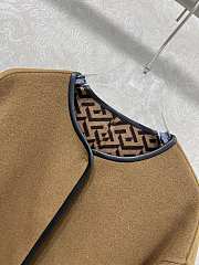 Kitlife Fendi Double-faced Wool Long Jacket Brown - 4