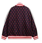 Kitlife Gucci GG Jacquard Cotton Track Jacket Dark Blue & Red - 5