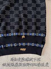 Kitlife Louis Vuitton Jacquard Wool Pullover Sweater Black - 2
