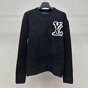Kitlife Louis Vuitton Logo Sweater Unisex Black - 1