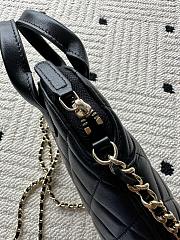 Kitlife Chanel Bag With Chain Black Suede and Shiny Lambskin AP4742 17x18x6cm - 4