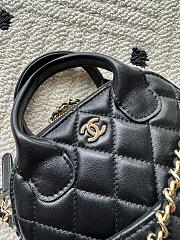 Kitlife Chanel Bag With Chain Black Suede and Shiny Lambskin AP4742 17x18x6cm - 2