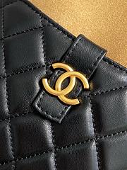 Kitlife Chanel Bag With Chain Brown Suede and Black Shiny Lambskin AP4742 17x18x6cm - 3