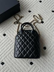 Kitlife Chanel Bag With Chain Brown Suede and Black Shiny Lambskin AP4742 17x18x6cm - 4