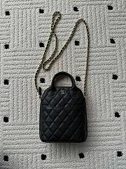 Kitlife Chanel Bag With Chain Black Caviar Leather AP4746 17x18x6cm  - 1
