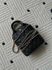 Kitlife Chanel Bag With Chain Black Caviar Leather AP4746 17x18x6cm  - 2