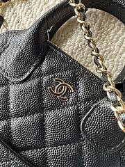 Kitlife Chanel Bag With Chain Black Caviar Leather AP4746 17x18x6cm  - 4