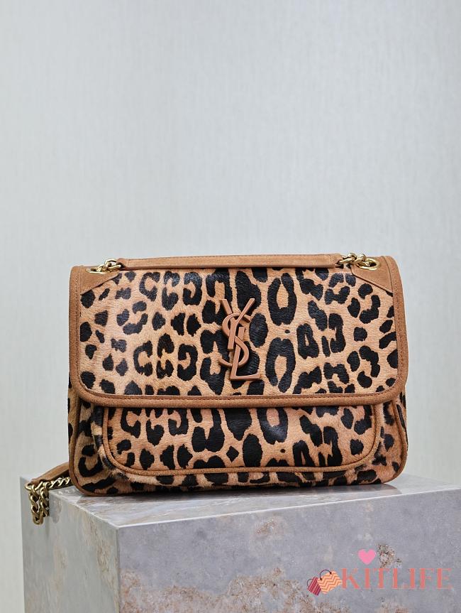 Kitlife Saint Laurent Niki Leopard Print Bag 633158 28x20.5x8.5cm - 1