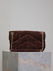 Kitlife Saint Laurent Loulou Puffer Bag Dark Brown Suede 577476 29×17×11cm - 6