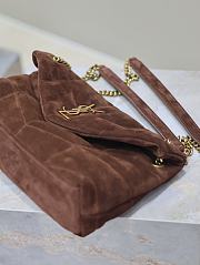 Kitlife Saint Laurent Loulou Puffer Bag Dark Brown Suede 577476 29×17×11cm - 3