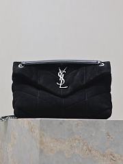 Kitlife Saint Laurent Loulou Puffer Bag Black Suede 577476 29×17×11cm - 1