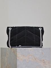 Kitlife Saint Laurent Loulou Puffer Bag Black Suede 577476 29×17×11cm - 4