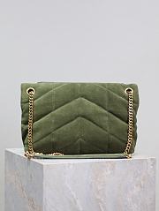 Kitlife Saint Laurent Loulou Puffer Bag Green Suede 577476 29×17×11cm  - 6