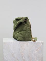 Kitlife Saint Laurent Loulou Puffer Bag Green Suede 577476 29×17×11cm  - 5