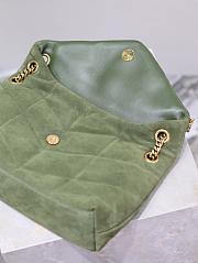 Kitlife Saint Laurent Loulou Puffer Bag Green Suede 577476 29×17×11cm  - 2