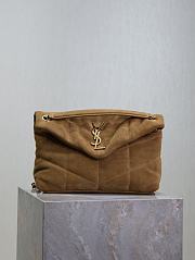 Kitlife Saint Laurent Loulou Puffer Bag Brown Suede 577476 29×17×11cm  - 1
