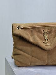 Kitlife Saint Laurent Loulou Puffer Bag Brown Suede 577476 29×17×11cm  - 4