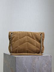 Kitlife Saint Laurent Loulou Puffer Bag Brown Suede 577476 29×17×11cm  - 3
