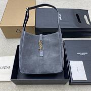 Kitlife Saint Laurent Le 5 À 7 Supple Small In Grey Suede 713938 23x22x8.5cm  - 1