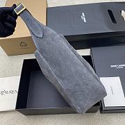 Kitlife Saint Laurent Le 5 À 7 Supple Small In Grey Suede 713938 23x22x8.5cm  - 5