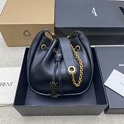 Kitlife Saint Laurent Cassandre Supple Bucket Bag Black 840888 28x22x9cm  - 1