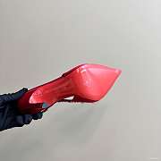 Kitlife Gucci Talia 105 Embellished Satin Slingback Pumps Red - 5