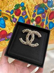Kitlife Chanel Square Diamond and Pearl Brooch  - 2